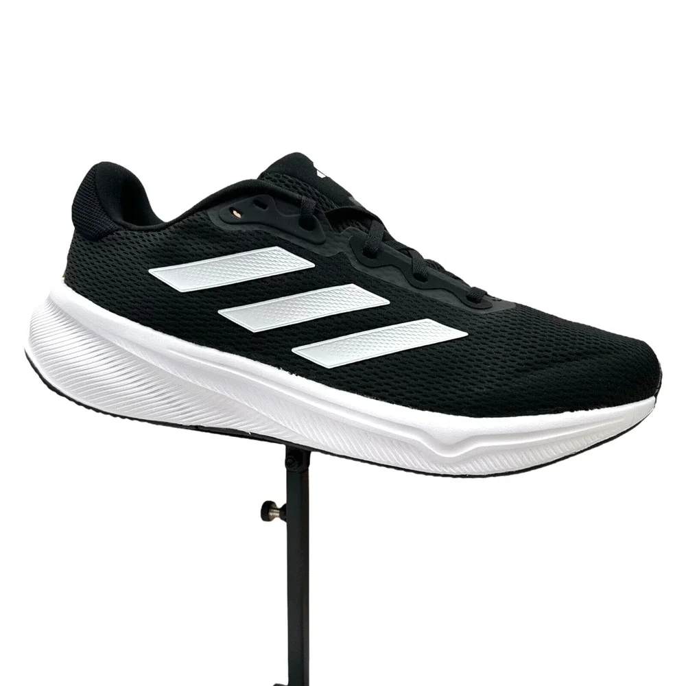 adidas Mens Response‎ Running Shoes Size 12 Black/White Lace up Sneakers IH6007